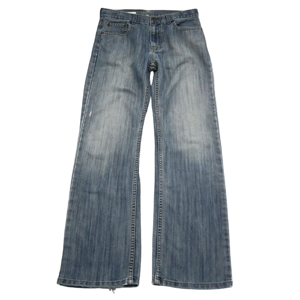 Signature Levi Strauss and Co Pants Womens 18 Blue Denim Flat Front Jeans